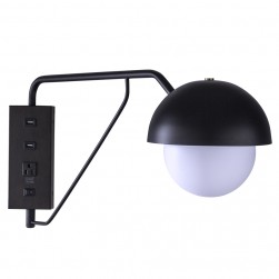 Matte Black Task Wall Lamp