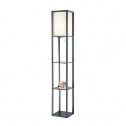 Standing Floor Lamp with Shelves