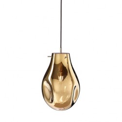 Smoky Gray Glass Booma soap Pendant light