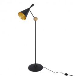 Brass Black Beat Floor Lamp