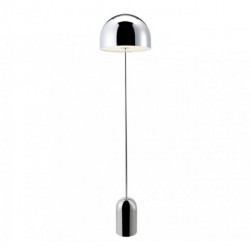 Chrome Bell Floor Table Lamp