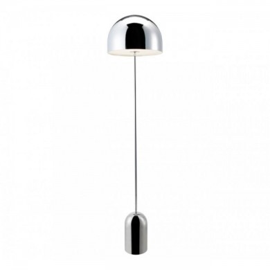 Chrome Bell Floor Table Lamp