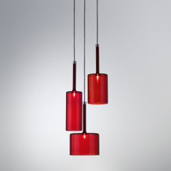 Mini Red Glass Spillray Pendant Light