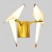 double perch Light Branch wall lamp