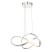 Contemporary Chrome Vornado LED Chandelier