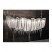 Chrome Metal chain Stream Linear Pendant Chandelier