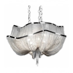 Metal chain Stream Linear Pendant Chandelier Hotel