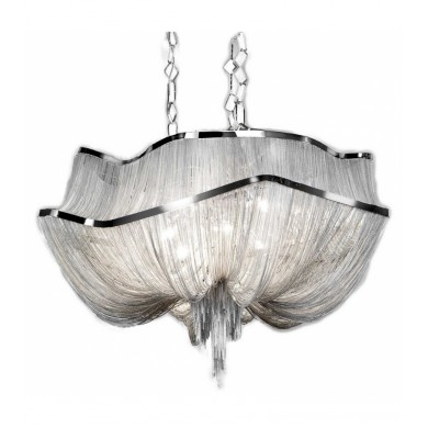 Metal chain Stream Linear Pendant Chandelier Hotel