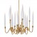 Modern Large Long Hotel Crystal Chandelier
