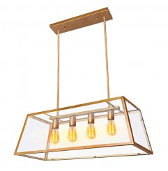 Antique Brass Kitchen Island Pendant Light