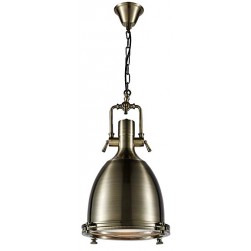 Antique Bronze Industrial Pendant Ceiling Light Dome