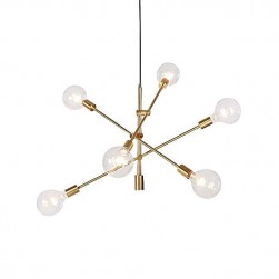 Brass Contemporary Stem Hung Chandelier Pendant light