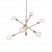 Brass Contemporary Stem Hung Chandelier Pendant light
