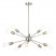 Brushed Nickel Modern Starburst Chandelier