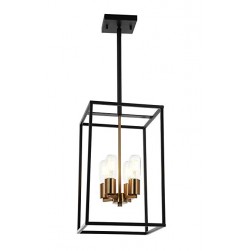 Cubic Metal Black Chandelier for Dining Room