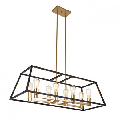 Modern Farmhouse Rectangular Pendant Light Fixture