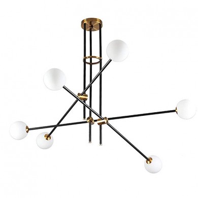 Modern 6-Light Sputnik Chandeliers Ceiling Lamp