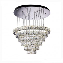 Circulars Crystal Pendant K9 3 Rings Chandelier