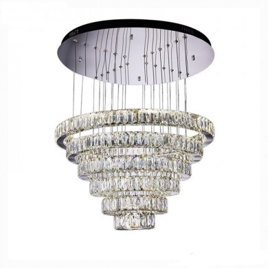 Circulars Crystal Pendant K9 3 Rings Chandelier