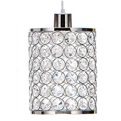 Chrome Crystal Ceiling Pendant Light for Dinning Room