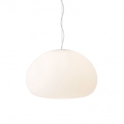 Opal White Glass Fluid Pendant lamp