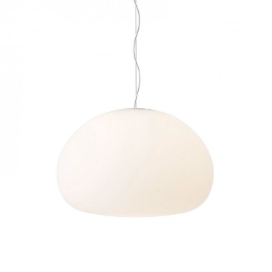 Opal White Glass Fluid Pendant lamp