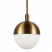 Orb Globe Brass Pendant Light