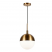Orb Globe Brass Pendant Light