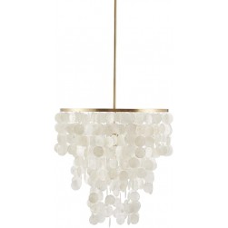 White Shell Shade Chandelier Pendant Light