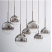 Chrome Glass Pendant Light