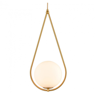 Art Décor Brass Glass Globe Pendant Lights Hanging Lamp