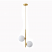 Ball Glass Brass Gold Hanging Lamp