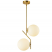 Globe hanging light fixture