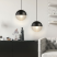 Golden Pendant Lamp Restaurant Bar