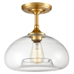 Modern Brass Flush Mount Glass Ceiling Lights