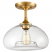 Modern Brass Flush Mount Glass Ceiling Lights