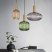 Ribbed Glass Pendant light fixture