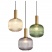 Ribbed Glass Pendant light fixture for living room