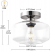 Semi Flush Glass Ceiling Light
