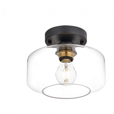 Semi Flush Glass Pendant Ceiling Light