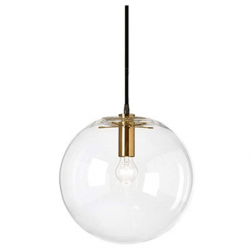Spherical Clear Glass Pendant lights for kitchen island