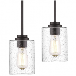 Farmhouse Mini Bubble Glass Pendant Light