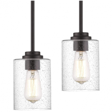 Farmhouse Mini Bubble Glass Pendant Light