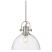 Seeded Glass Chrome Drop lights large glass pendant light