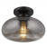Semi Flush Mount Smoked Glass Ceiling Light
