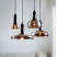 Smoked Kitchen Glass Pendant Light