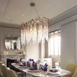 Modern Luxruy Crystal Droplet Tree Branch Chandelier for Living room