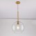 Sculptural glass globe pendant