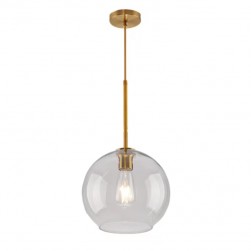 Sculptural glass globe pendant ceiling light