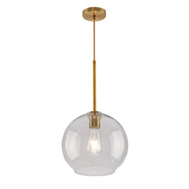 Sculptural glass globe pendant ceiling light